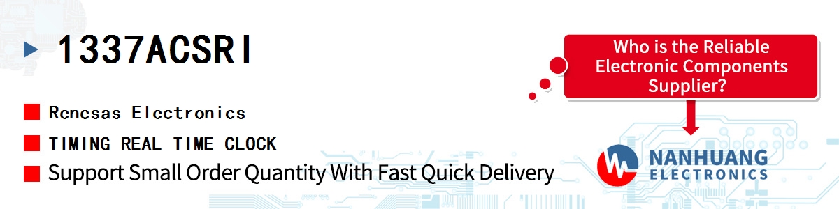 1337ACSRI Renesas TIMING REAL TIME CLOCK