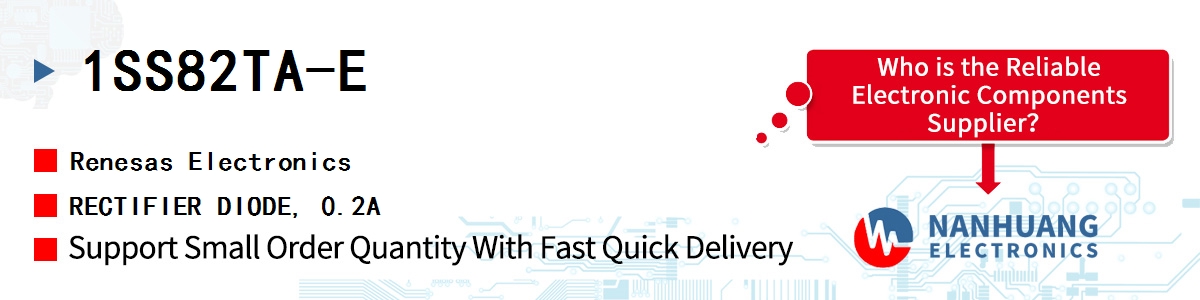 1SS82TA-E Renesas RECTIFIER DIODE, 0.2A