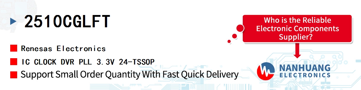 2510CGLFT Renesas IC CLOCK DVR PLL 3.3V 24-TSSOP