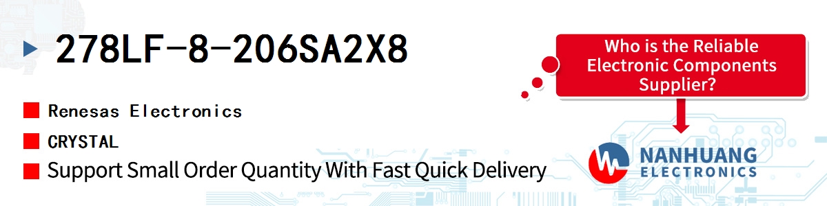 278LF-8-206SA2X8 Renesas CRYSTAL