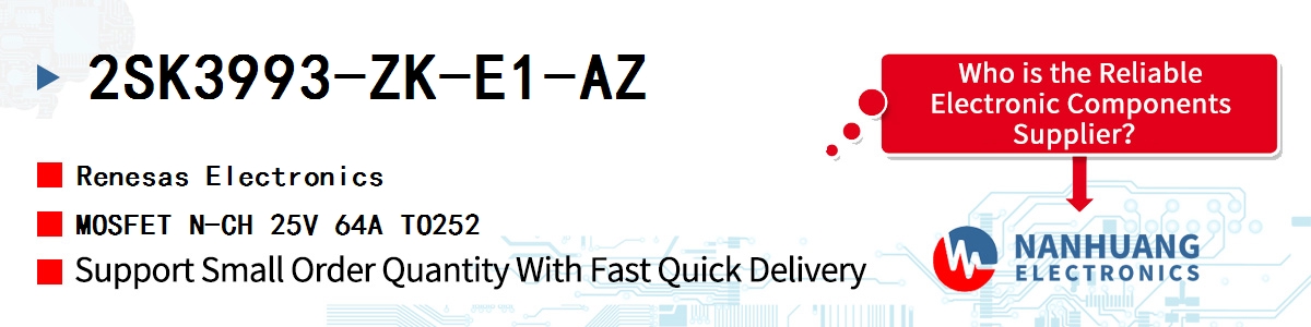 2SK3993-ZK-E1-AZ Renesas MOSFET N-CH 25V 64A TO252