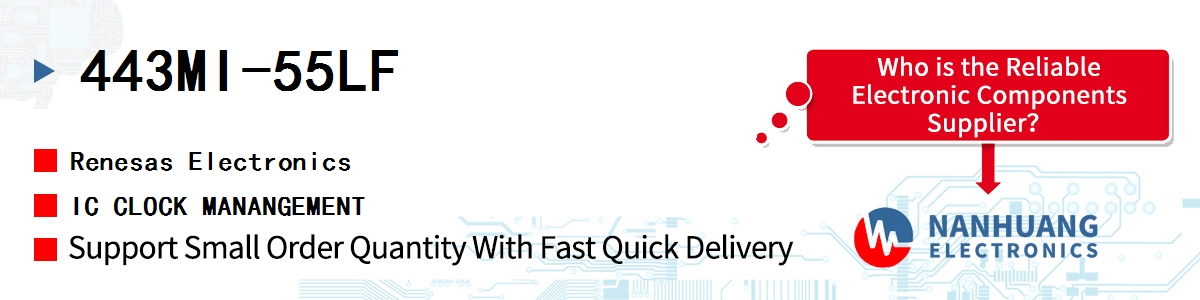 443MI-55LF Renesas IC CLOCK MANANGEMENT