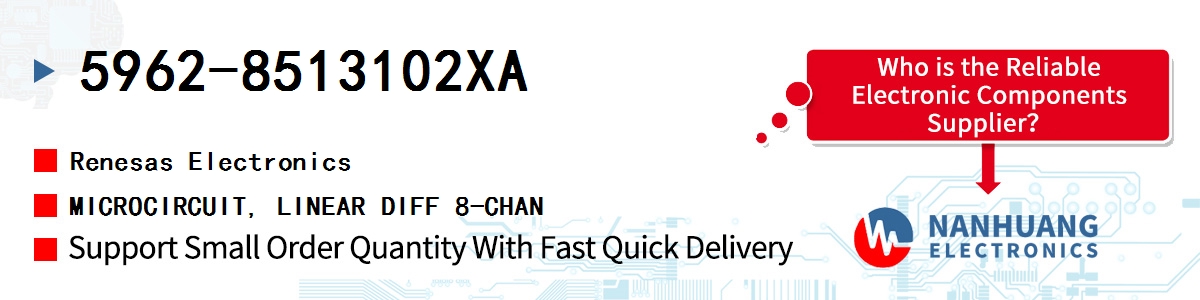 5962-8513102XA Renesas MICROCIRCUIT, LINEAR DIFF 8-CHAN