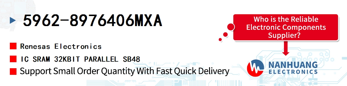 5962-8976406MXA Renesas IC SRAM 32KBIT PARALLEL SB48