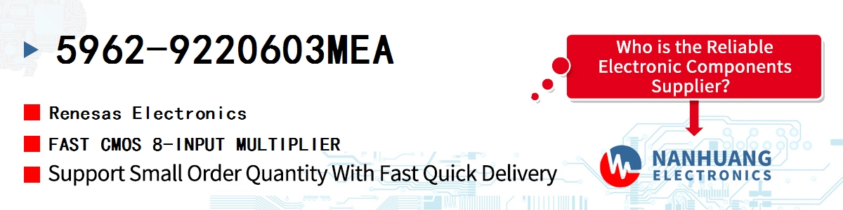 5962-9220603MEA Renesas FAST CMOS 8-INPUT MULTIPLIER