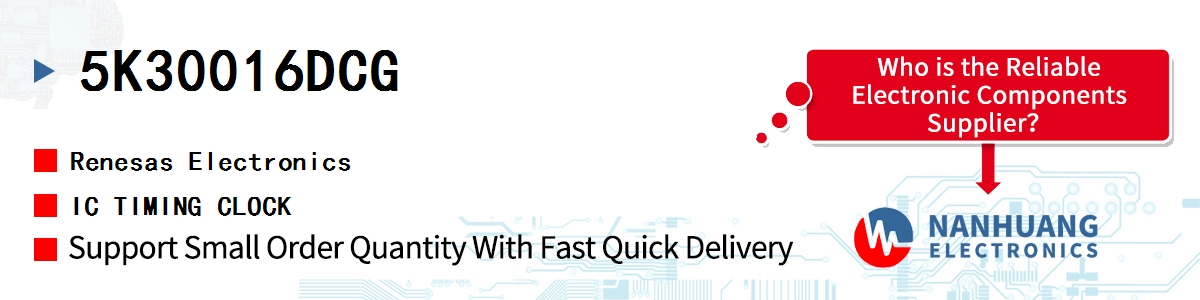 5K30016DCG Renesas IC TIMING CLOCK