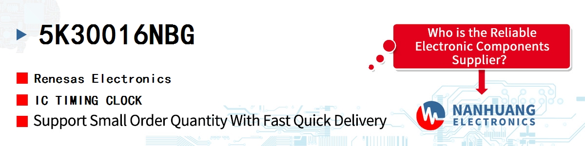 5K30016NBG Renesas IC TIMING CLOCK