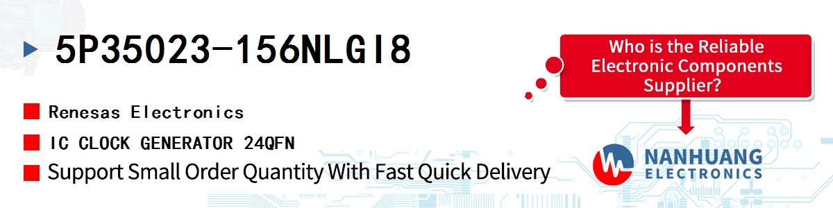 5P35023-156NLGI8 Renesas IC CLOCK GENERATOR 24QFN