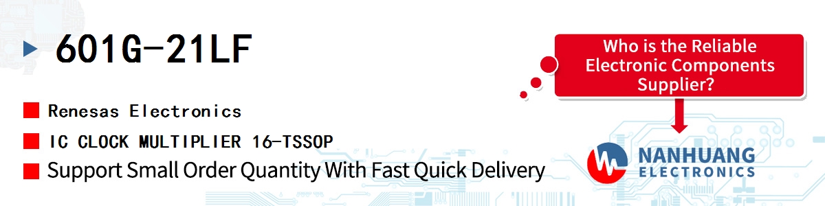 601G-21LF Renesas IC CLOCK MULTIPLIER 16-TSSOP