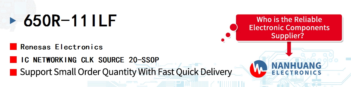 650R-11ILF Renesas IC NETWORKING CLK SOURCE 20-SSOP
