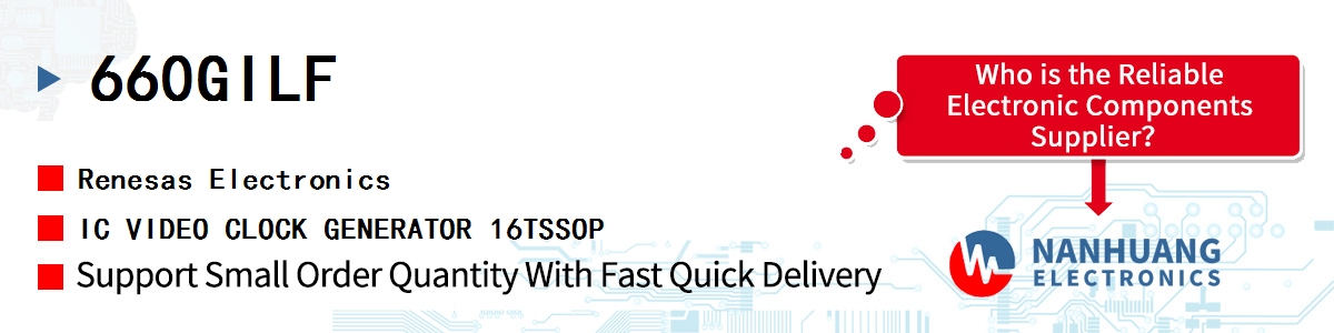 660GILF Renesas IC VIDEO CLOCK GENERATOR 16TSSOP