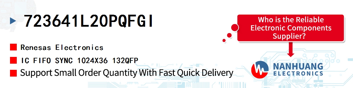 723641L20PQFGI Renesas IC FIFO SYNC 1024X36 132QFP