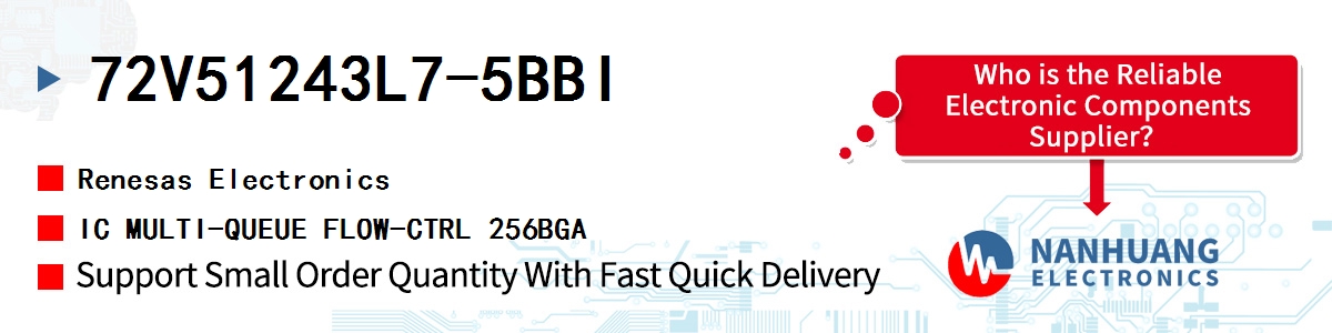 72V51243L7-5BBI Renesas IC MULTI-QUEUE FLOW-CTRL 256BGA