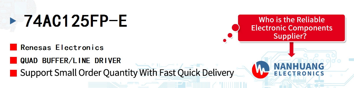 74AC125FP-E Renesas QUAD BUFFER/LINE DRIVER