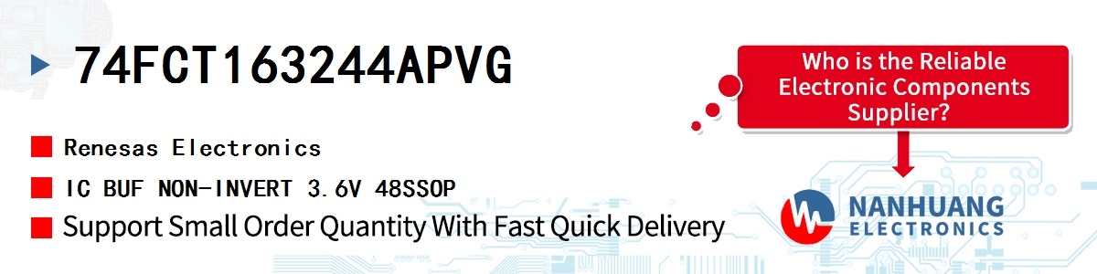 74FCT163244APVG Renesas IC BUF NON-INVERT 3.6V 48SSOP