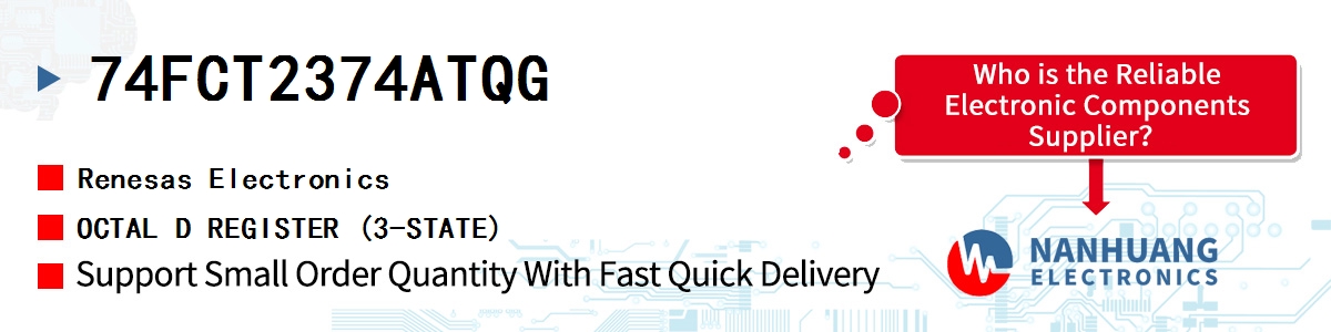 74FCT2374ATQG Renesas OCTAL D REGISTER (3-STATE)