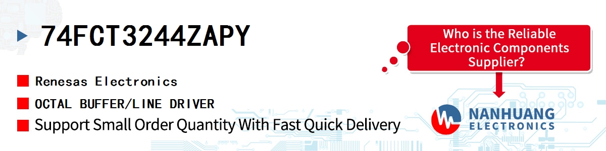 74FCT3244ZAPY Renesas OCTAL BUFFER/LINE DRIVER