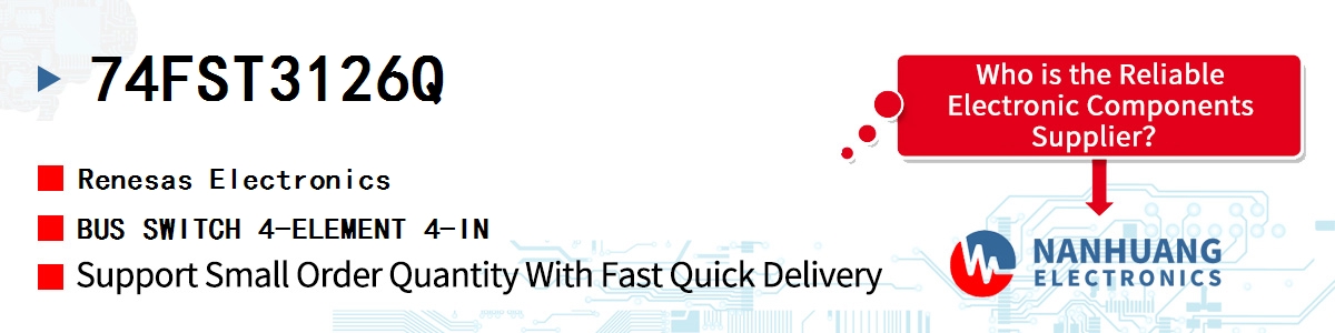 74FST3126Q Renesas BUS SWITCH 4-ELEMENT 4-IN