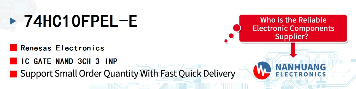 74HC10FPEL-E Renesas IC GATE NAND 3CH 3 INP