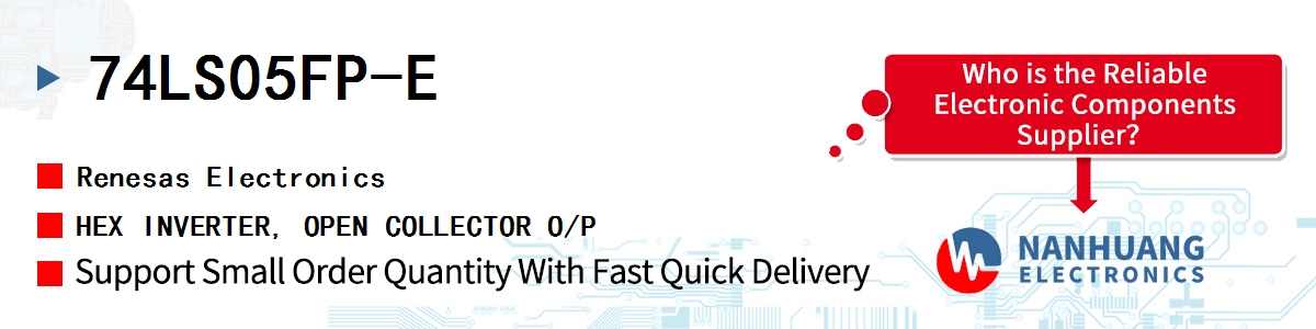 74LS05FP-E Renesas HEX INVERTER, OPEN COLLECTOR O/P