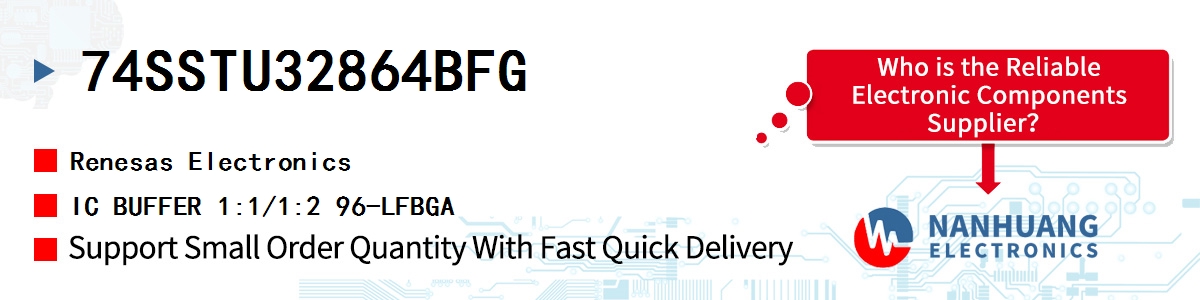 74SSTU32864BFG Renesas IC BUFFER 1:1/1:2 96-LFBGA