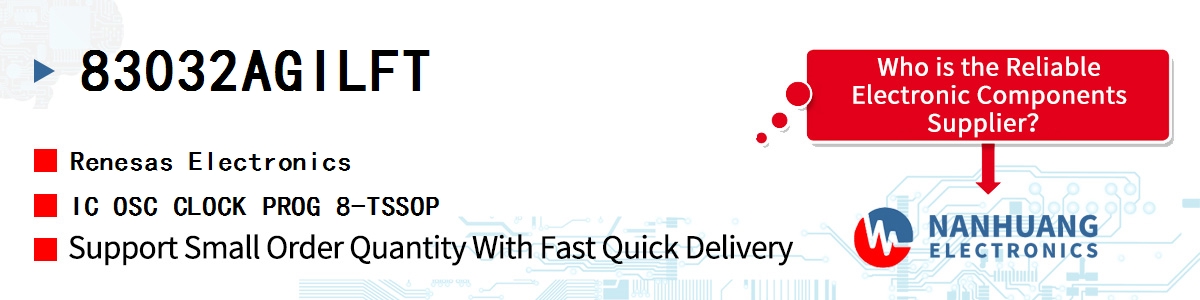 83032AGILFT Renesas IC OSC CLOCK PROG 8-TSSOP