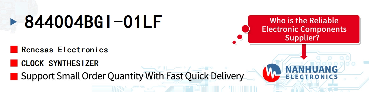 844004BGI-01LF Renesas CLOCK SYNTHESIZER