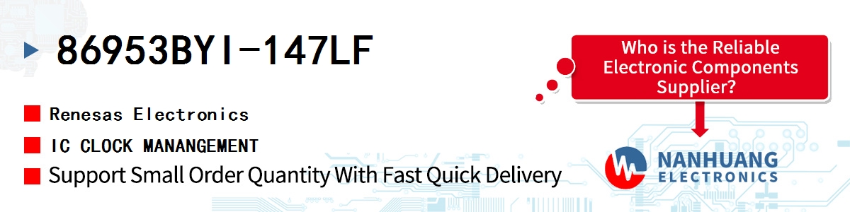 86953BYI-147LF Renesas IC CLOCK MANANGEMENT