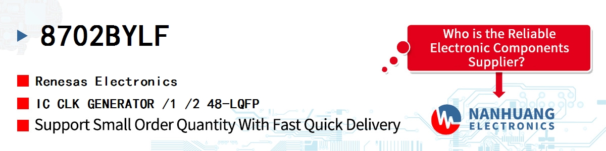 8702BYLF Renesas IC CLK GENERATOR /1 /2 48-LQFP