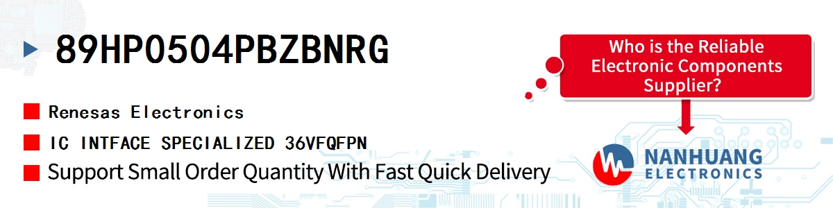 89HP0504PBZBNRG Renesas IC INTFACE SPECIALIZED 36VFQFPN