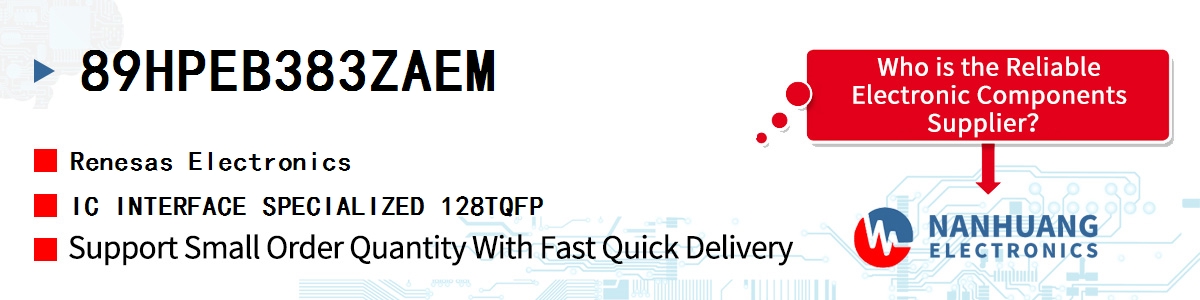 89HPEB383ZAEM Renesas IC INTERFACE SPECIALIZED 128TQFP