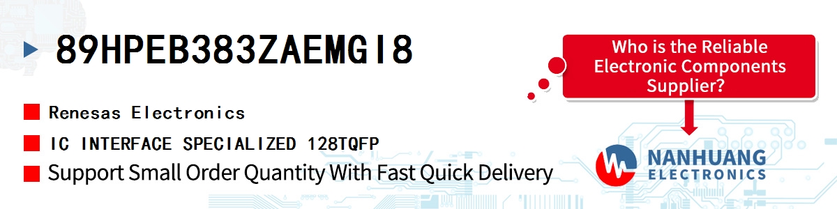 89HPEB383ZAEMGI8 Renesas IC INTERFACE SPECIALIZED 128TQFP