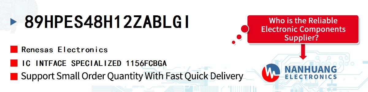 89HPES48H12ZABLGI Renesas IC INTFACE SPECIALIZED 1156FCBGA