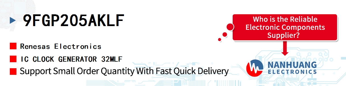 9FGP205AKLF Renesas IC CLOCK GENERATOR 32MLF