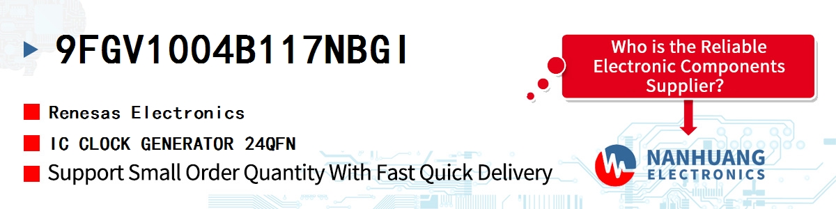 9FGV1004B117NBGI Renesas IC CLOCK GENERATOR 24QFN