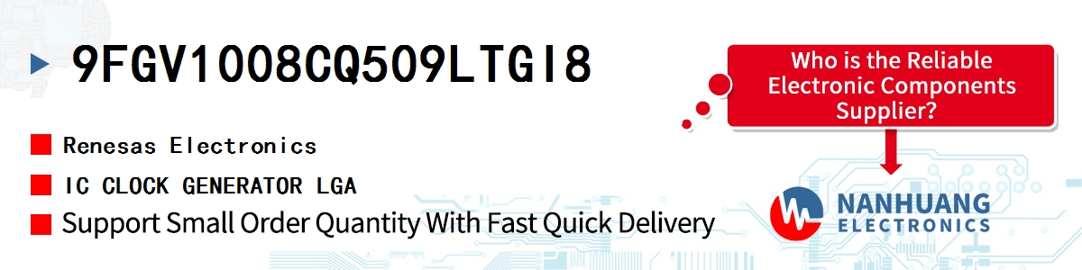 9FGV1008CQ509LTGI8 Renesas IC CLOCK GENERATOR LGA