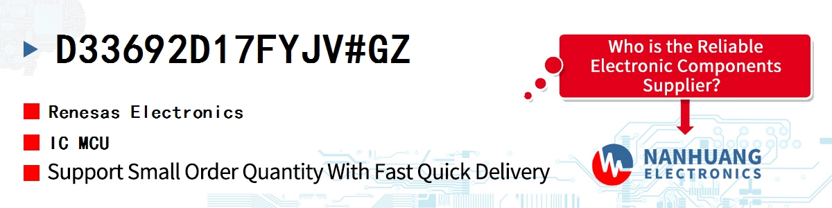 D33692D17FYJV#GZ Renesas IC MCU