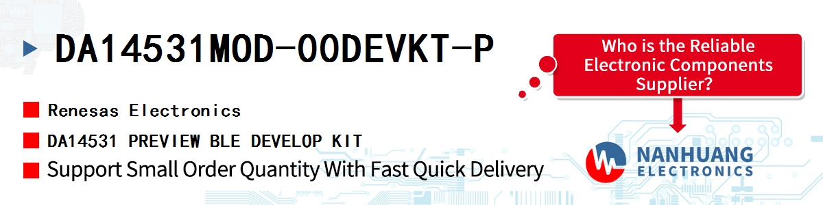 DA14531MOD-00DEVKT-P Renesas DA14531 PREVIEW BLE DEVELOP KIT