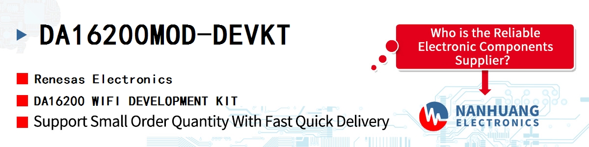 DA16200MOD-DEVKT Renesas DA16200 WIFI DEVELOPMENT KIT