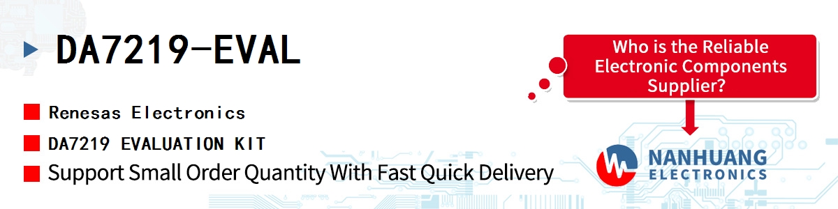 DA7219-EVAL Renesas DA7219 EVALUATION KIT