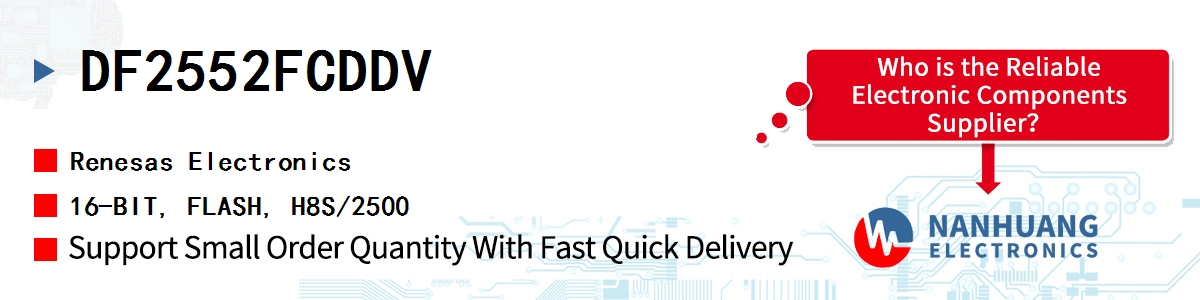 DF2552FCDDV Renesas 16-BIT, FLASH, H8S/2500