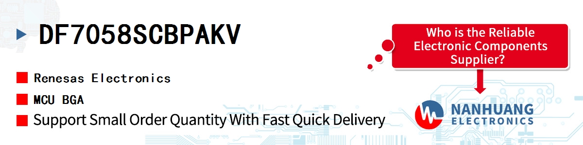 DF7058SCBPAKV Renesas MCU BGA