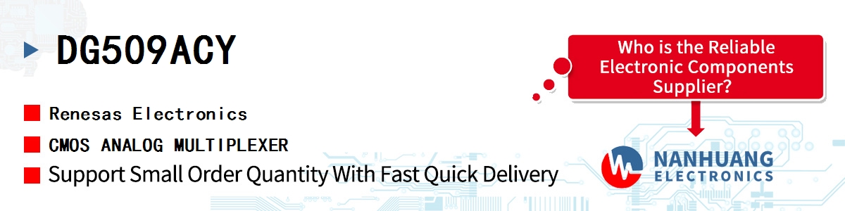 DG509ACY Renesas CMOS ANALOG MULTIPLEXER