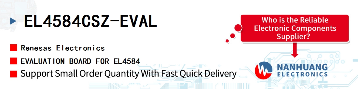 EL4584CSZ-EVAL Renesas EVALUATION BOARD FOR EL4584