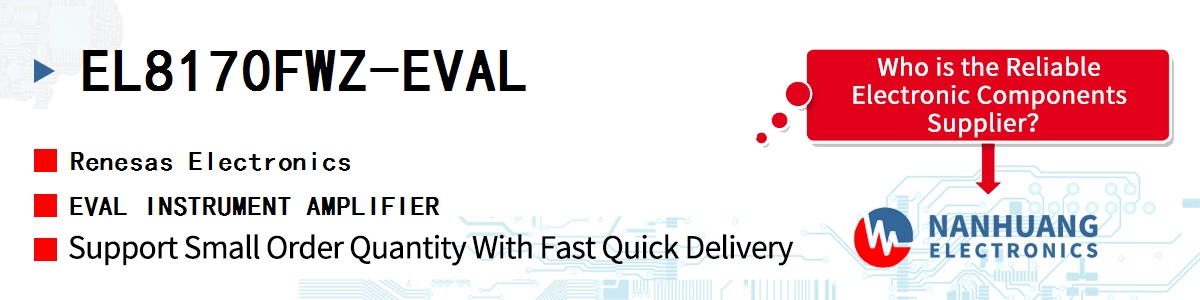 EL8170FWZ-EVAL Renesas EVAL INSTRUMENT AMPLIFIER