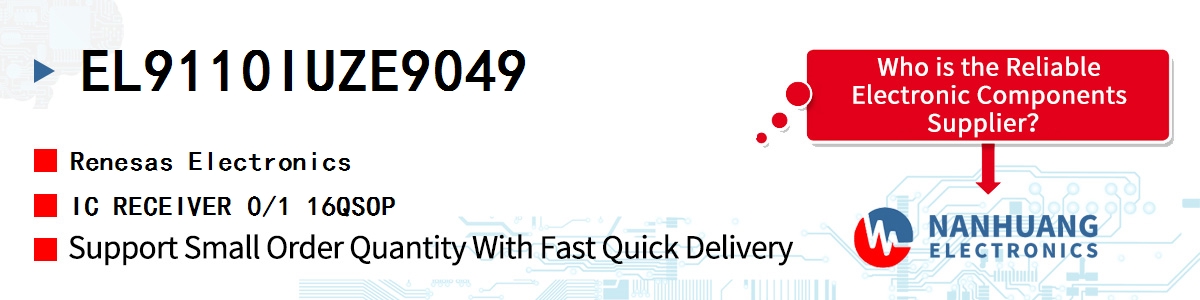 EL9110IUZE9049 Renesas IC RECEIVER 0/1 16QSOP