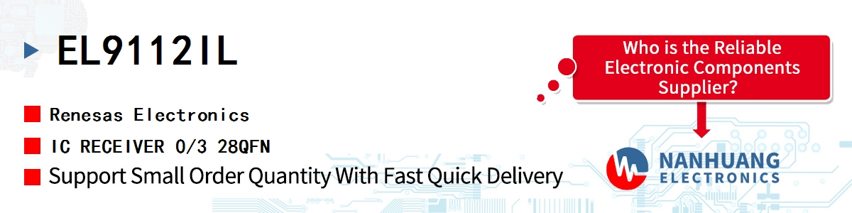 EL9112IL Renesas IC RECEIVER 0/3 28QFN