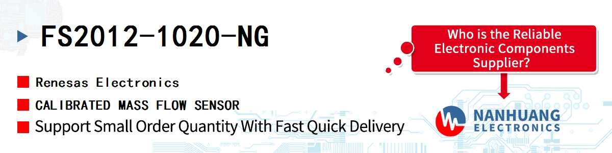 FS2012-1020-NG Renesas CALIBRATED MASS FLOW SENSOR