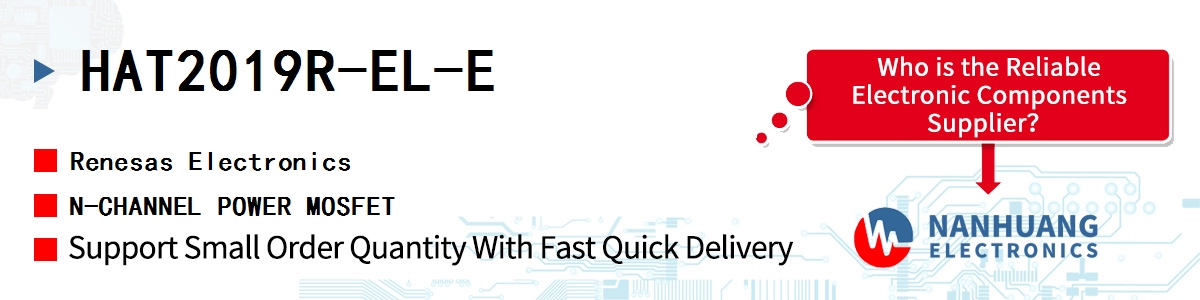 HAT2019R-EL-E Renesas N-CHANNEL POWER MOSFET