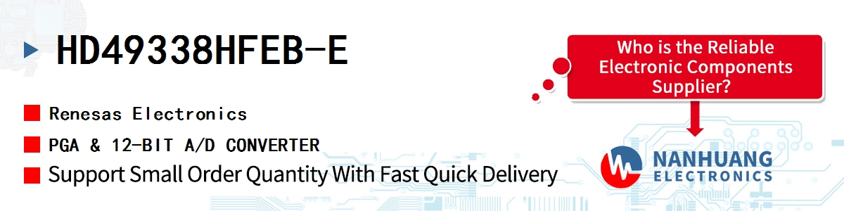 HD49338HFEB-E Renesas PGA & 12-BIT A/D CONVERTER